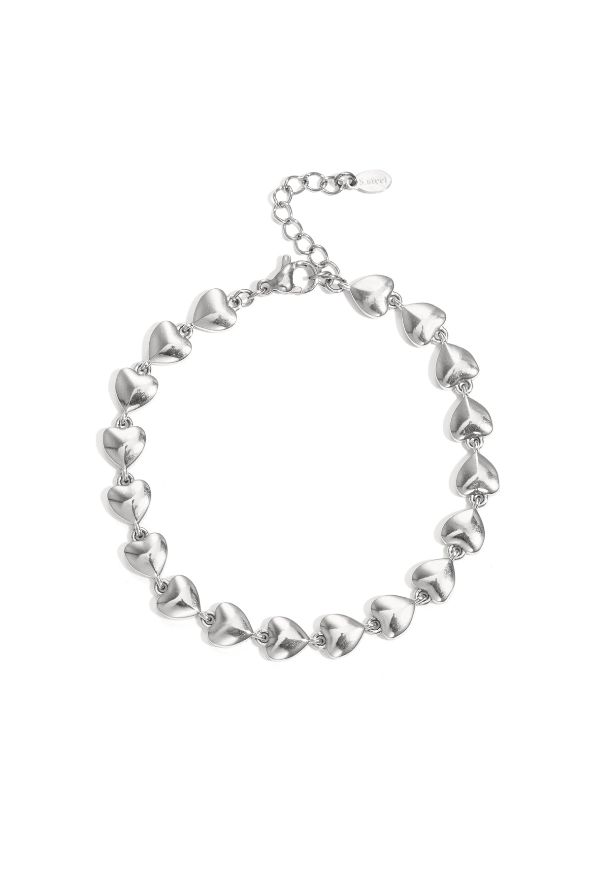 Roestvrijstalen kettingarmbanden Hart Simple Daily Simple Series Damessieraden